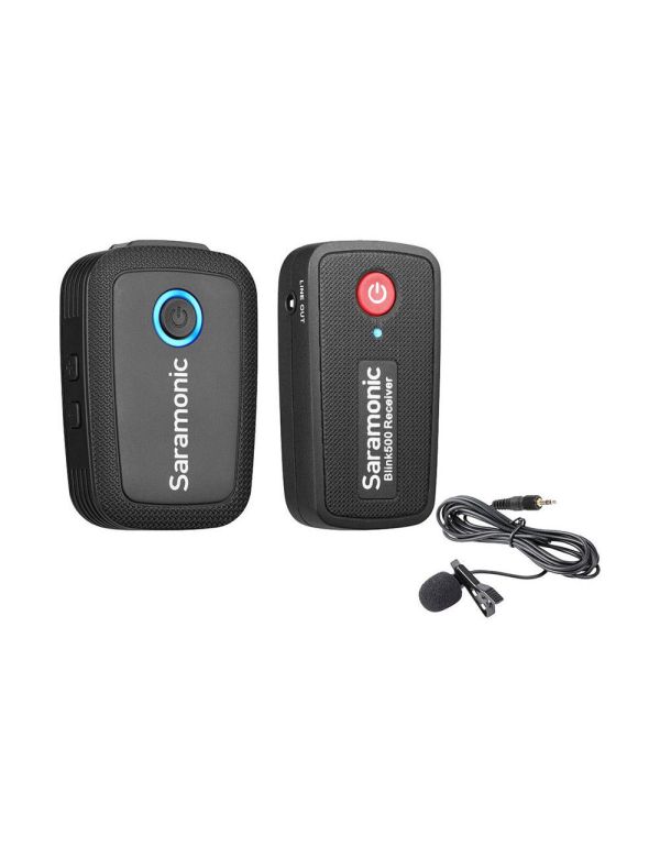 Saramonic Blink 500 B1 Sistema de micrófono inalámbrico Omni Lavalier 3,5 mm. 1 Receptor y 1 transmisor (2.4 GHz)